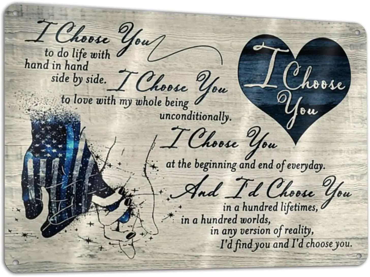 

Police in The Darkest Hour Horizontal Poster Vintage Tin Sign Wall Retro Metal Bar Pub Poster Metal 11.87.9in