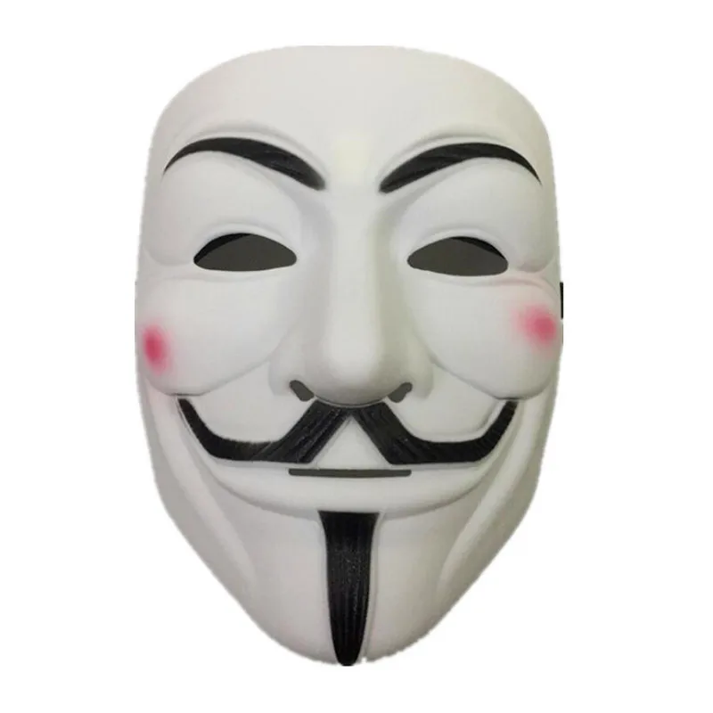 Хэллоуин вечерние маска 1 шт./компл. V for Vendetta» маска с коротким рукавом марки Bape анфас маска анонимная Гай Фокс нарядное платье аксессуар для костюма для взрослых