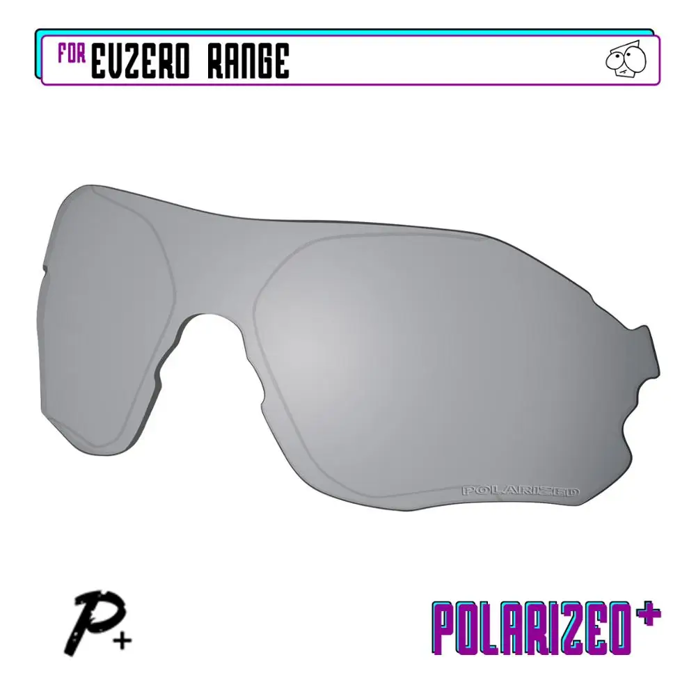 EZReplace Polarized Replacement Lenses for - Oakley EVZero Range Sunglasses - Silver P Plus