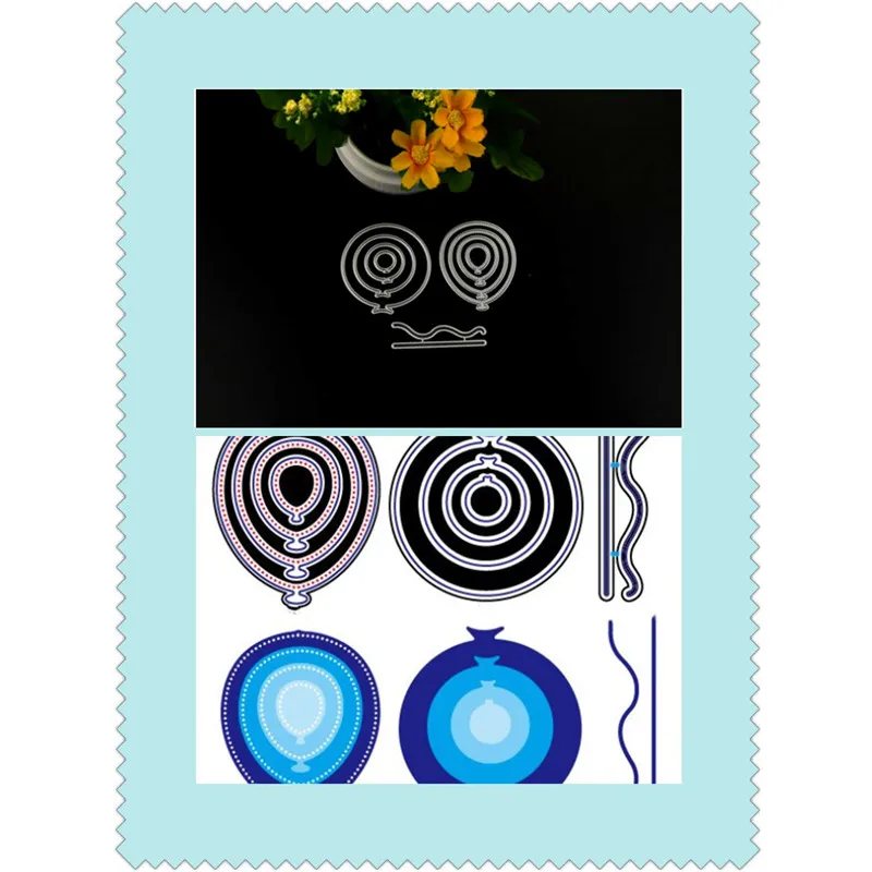 

Customized Balloons Scrapbooking Cutting Die Book Photo Album Art Card