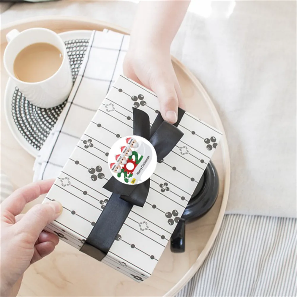 

500pcs Round 8-designs 2.5-inches Merry Christmas Stickers Seal Labels For Envelope Cards Gift Package Scrapbooking Decor