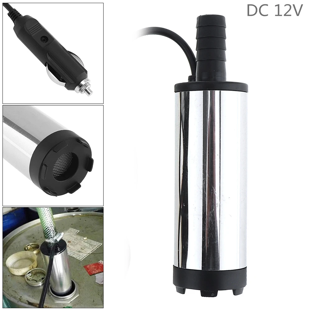 Портативный Автомобильный Электрический погружной насос из нержавеющей стали 12