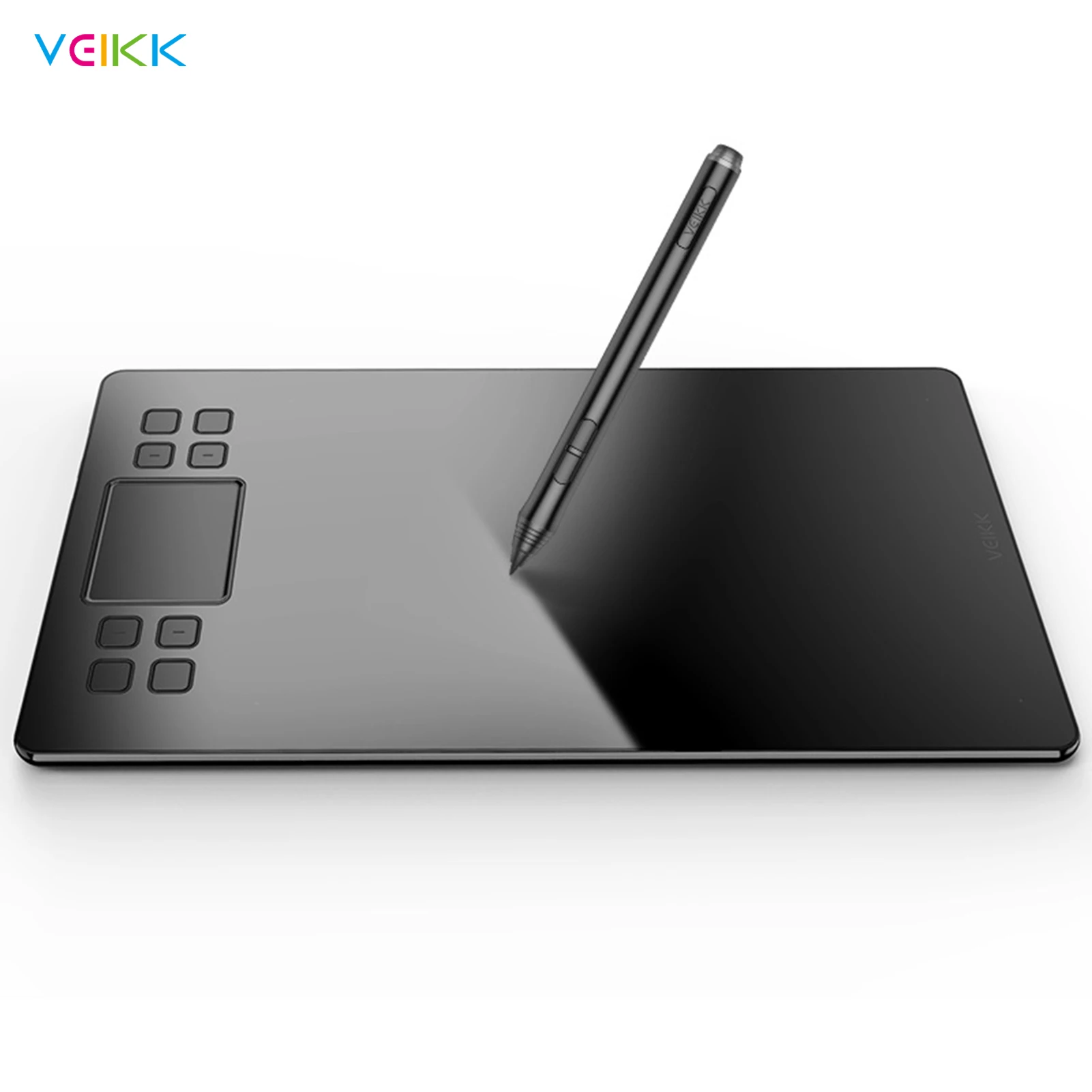 

VEIKK A50 Graphics Drawing Tablet 10 x 6 Inch 8 Express Keys & Gesture Touch-Pad 8192 Levels Pressure for Painting Design