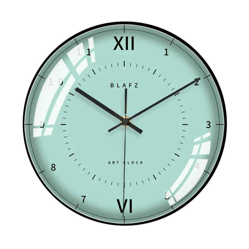 Круглые Стеклянные Настенные Часы Простой Современный дизайн ультра тихие