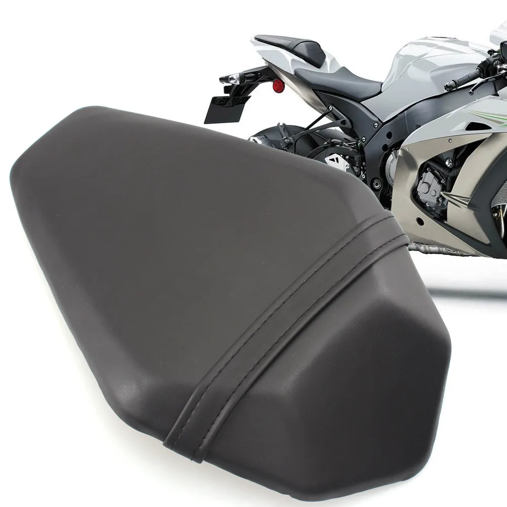 

Motorcycle Leather Rear Passenger Seat Pillion Pad Cushion For Kawasaki Ninja ZX-10R 2016-2019 Models Detachable Seat Parts