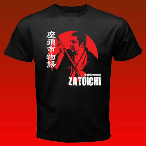 Zatoichi The Blind Swordsman Shintaro Katsu Samurai Classic Japan Movie Men модная футболка с 0 вырезом хит продаж