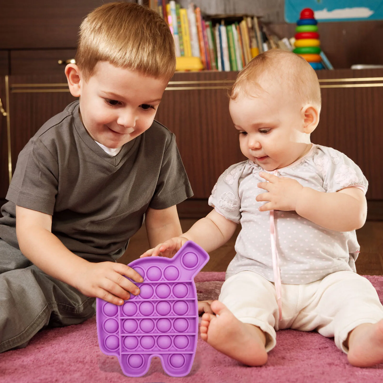 

1pc Fitget Toys Pop-It Game For Adult Kid Push Bubble Fidget Push Bubble Fidget Sensory Toy Autism Special Needs Stress Reliever