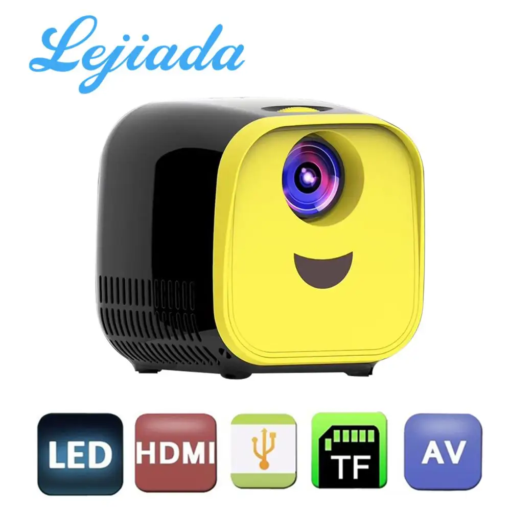 Портативный видеоплеер LEJIADA L1 поддержка 1080P USB AV HDMI совместим с ТВ флешкой