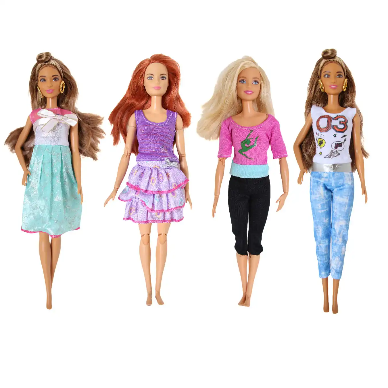 

Handmade Fashion Outfit Sets for Barbie 30cm BJD FR SD Doll Dress Clothes Dollhouse Roll Play Accessories