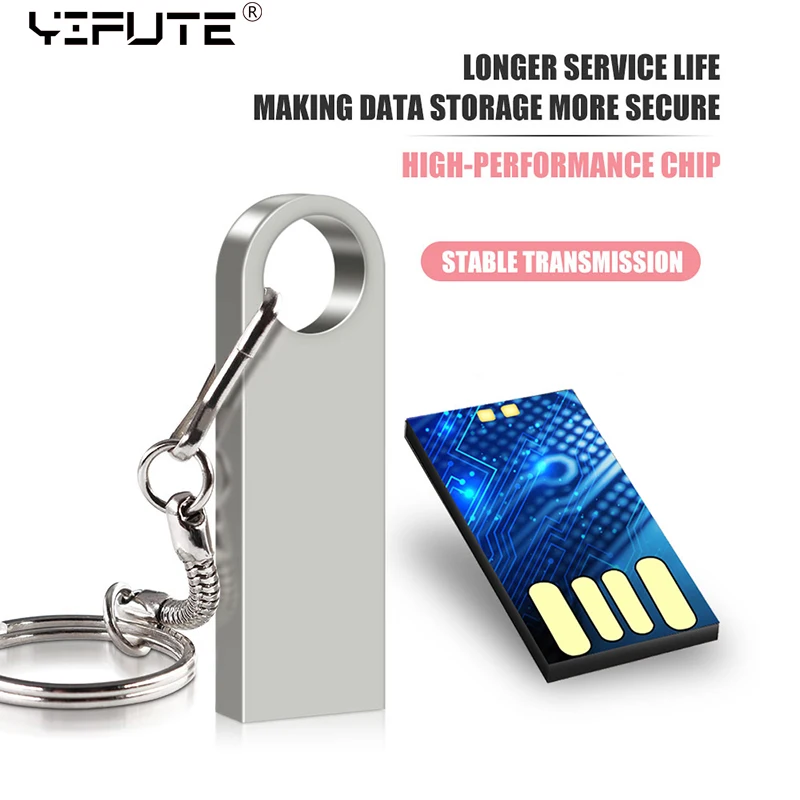 USB флеш накопитель 2 0 мини флешка 32 ГБ 16 128 64 8 высокоскоростной металлический