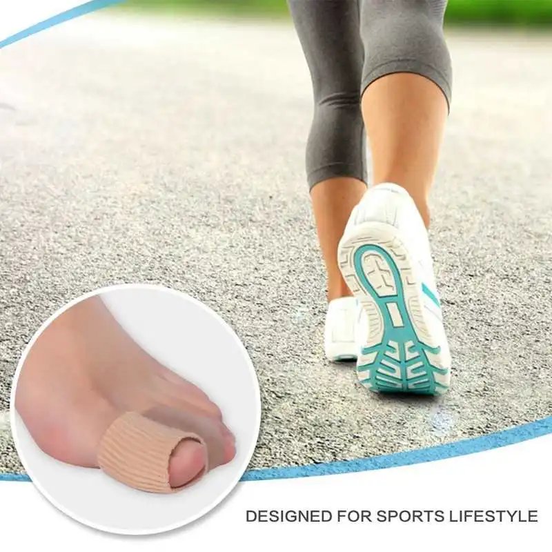 

2 Pairs Bunion Corrector Gel Pad Nylon Hallux Valgus Protector Guard Toe Separator Orthopedic Straightener Foot Care Tool