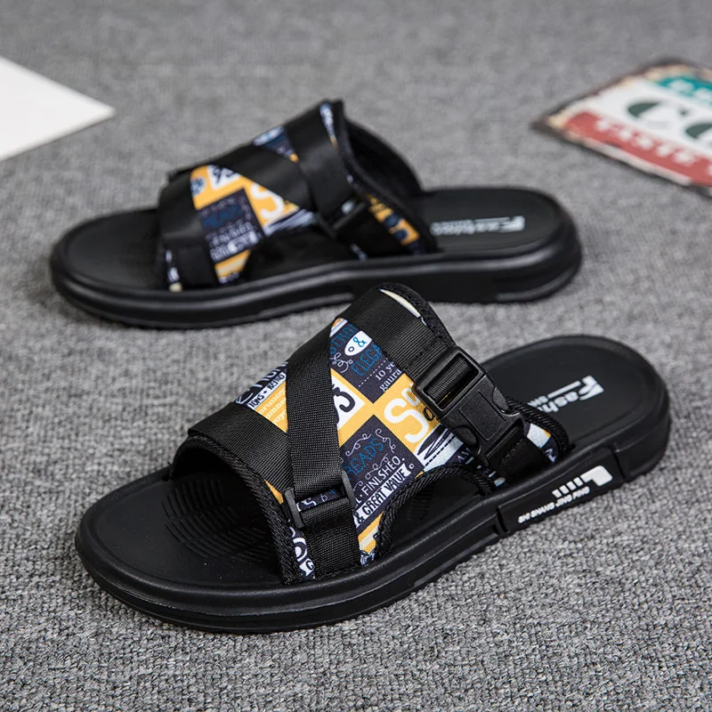

Mens Slippers Outdoor Men Slides Sandals Outdoor Slippers Summer Men's Ventilation Home Indoor For Wear-resisting Beach Bedroom
