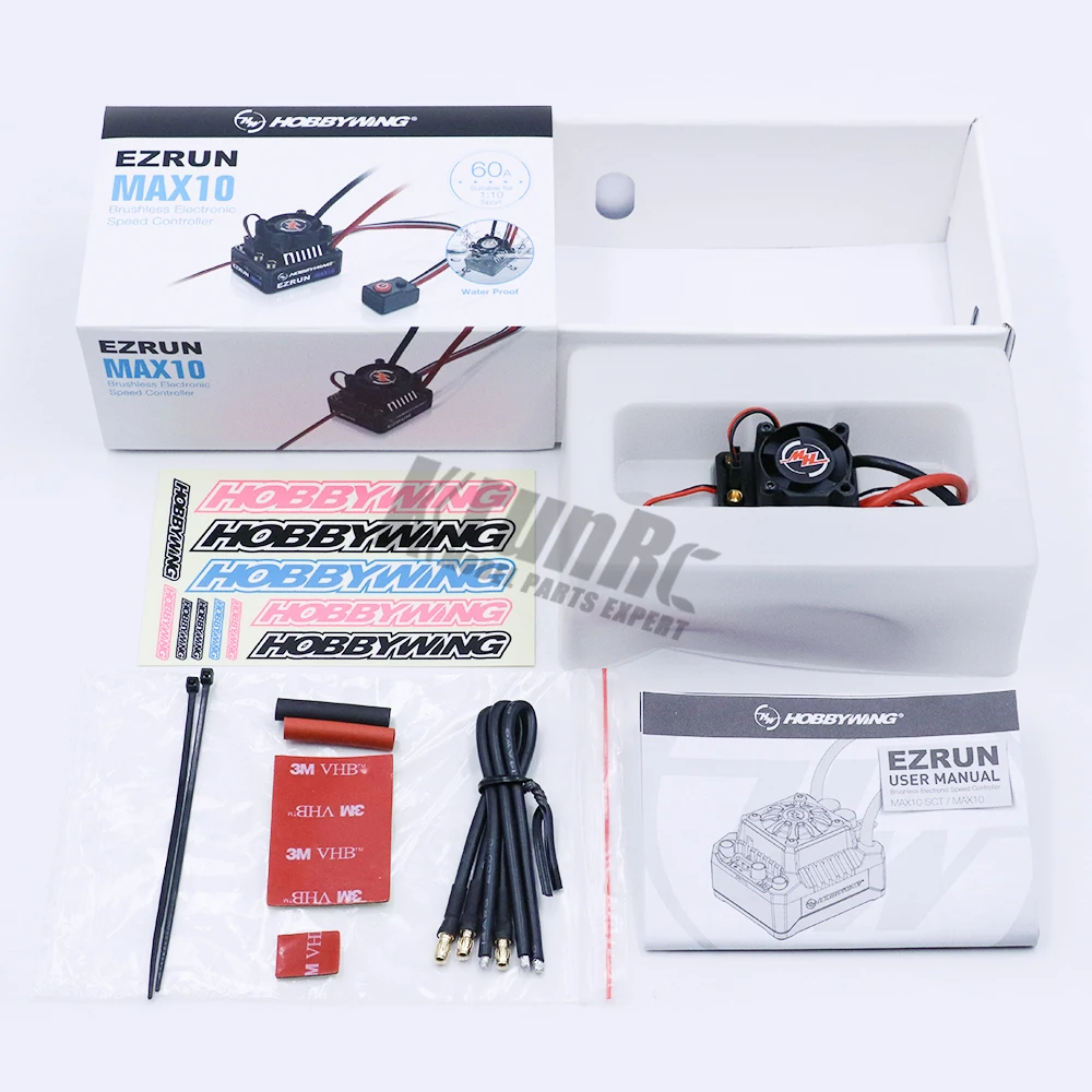 Hobbywing Combo EZRUN MAX10 60A бесщеточный ESC+ 3652SL G2 3300KV 4000KV 5400KV кисти+ светодиодный Программирование