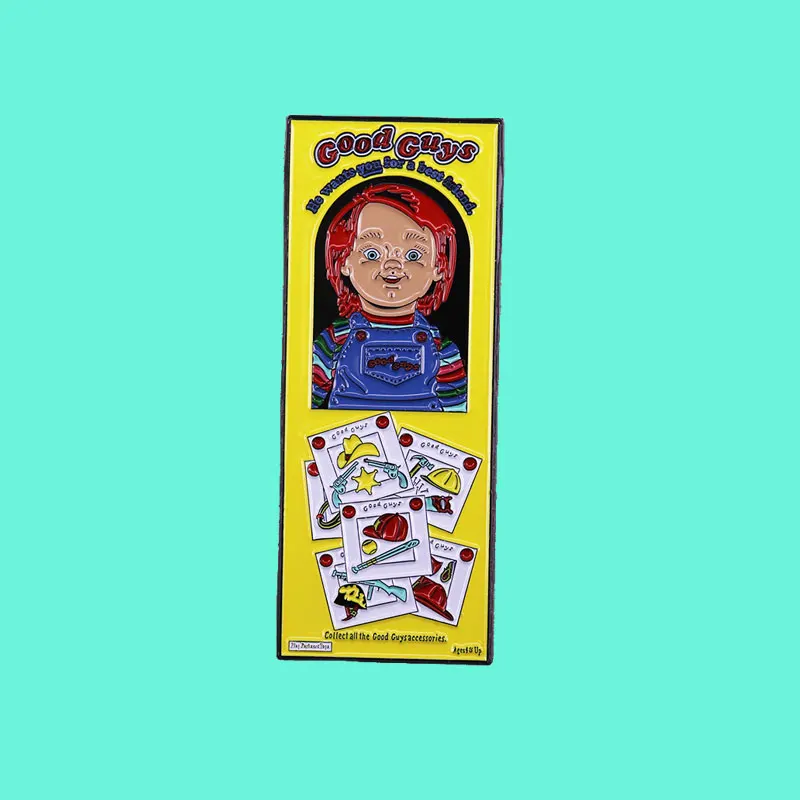 Cartoon Brooch Interesting Metal Enamel Badge Denim Jacket Backpack Pin Children Fashion Jewelry Gifts