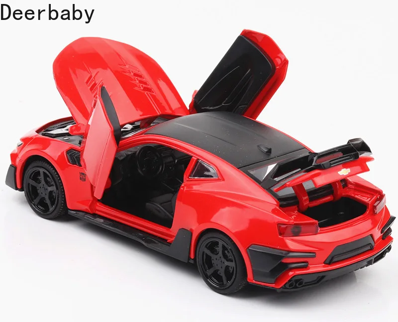 

1/32 сплав Camaro отступить спортивный автомобиль модель игрушки Моделирование звук светильник игрушки автомобиля для детей Подарки