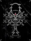 Череп схеме плакат Смешные Арт Декор Винтаж Алюминий ретро металлическое олово картина 