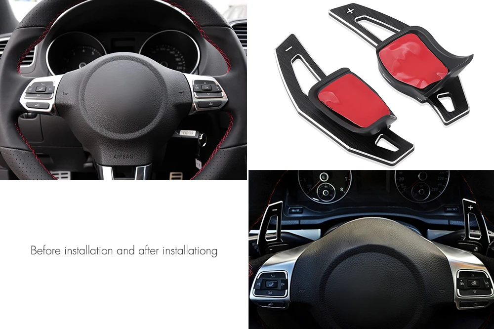 Автомобильное весло переключения руля DSG для VW Beetle Scirocco Touareg R32 Eos Sharan Tiguan R36 Golf 5 6 GTI