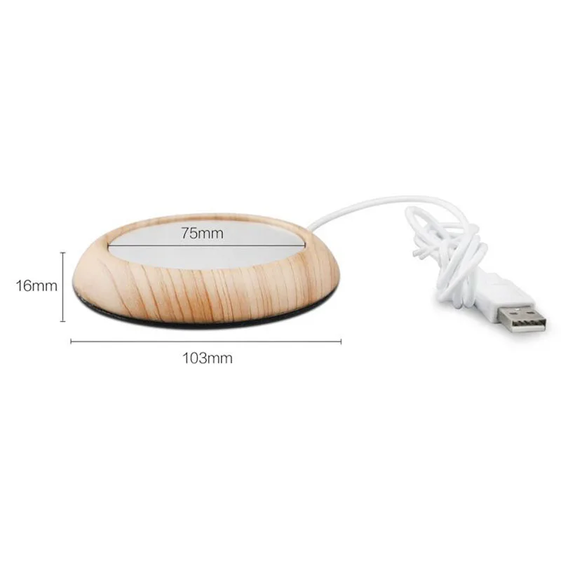 USB грелка для древесины коврик кружки портативная кофейная кружка напитков