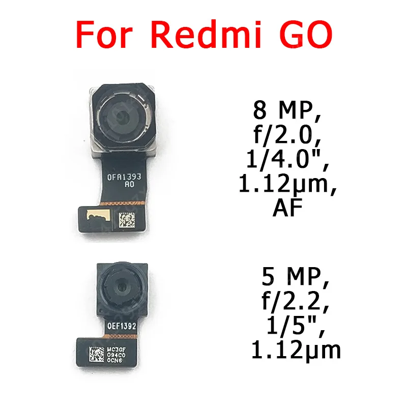 Оригинальная передняя и задняя камеры для Xiaomi Redmi GO модуль основной гибкий кабель