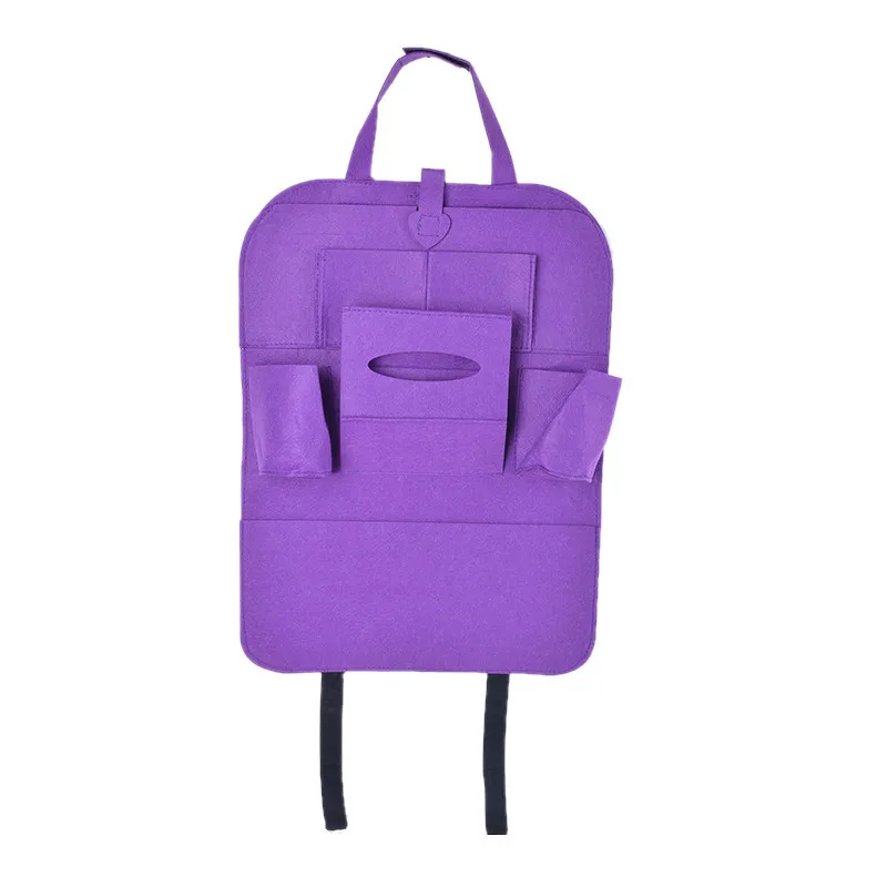 purple Сумка для хранения автомобильных сидений, автомобильные Чехлы, органайзер для задних сидений, автомобильный мультихолдер, карманный органайзер, сумка в ассортименте, сумка с карманом, 1 шт - Цвет: purple