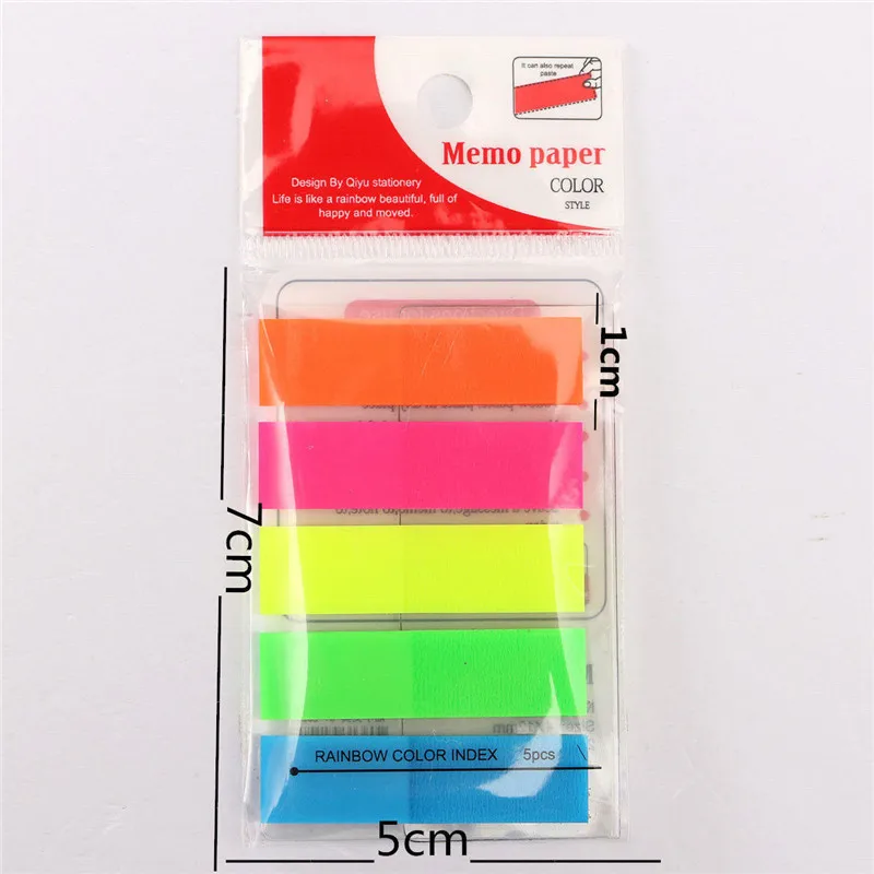 Радужные Стикеры для заметок записей офисные и школьные принадлежности оптовая