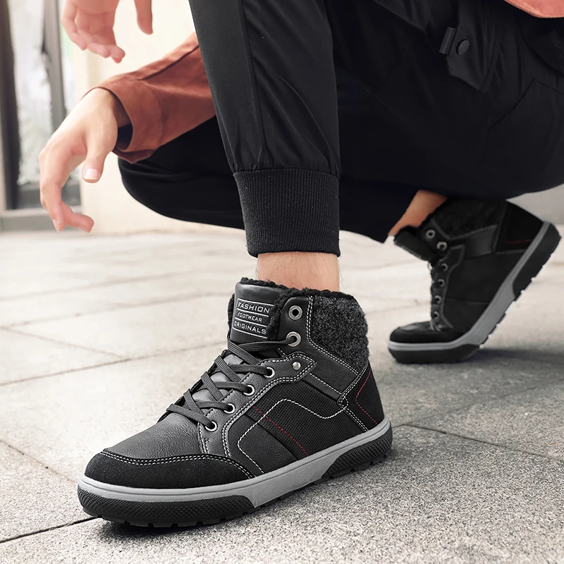 

Men Casual Sport Shoes Black Casual Shoes Leisure Leather For Men Man Fashion Men's Hot Sneakers Causal Mens Boots Sneaker