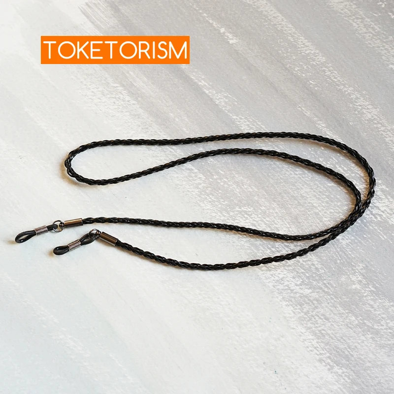 Toketorism искусственная кожа плетеные веревки очки цепи для женщин и мужчин солнцезащитные очки ремень TM30