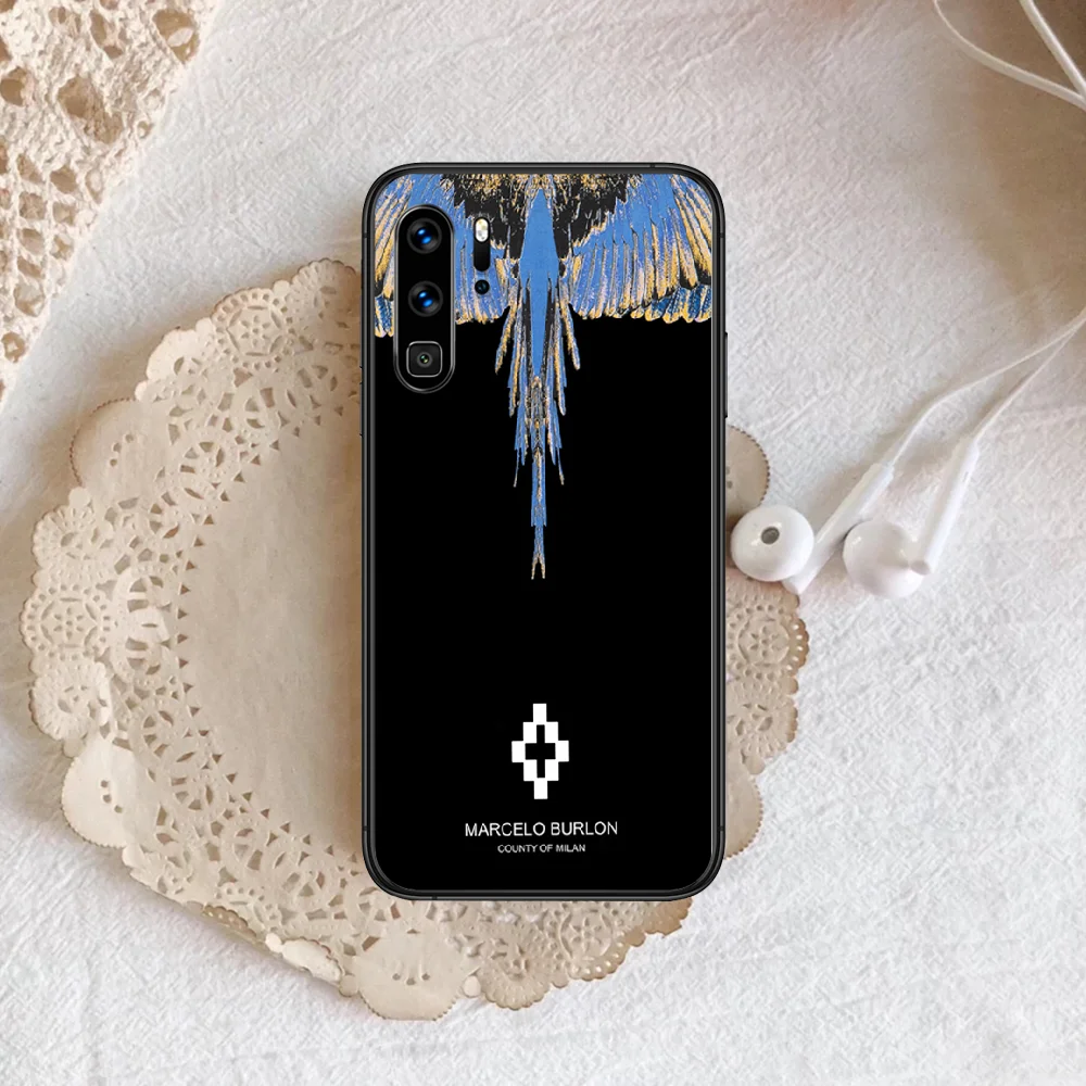 

fashion brand Phone Case For Huawei P Mate 10 20 30 40 Lite Pro smart Z 2019 nova 5t black Coque Trend Etui Soft Cover Luxury