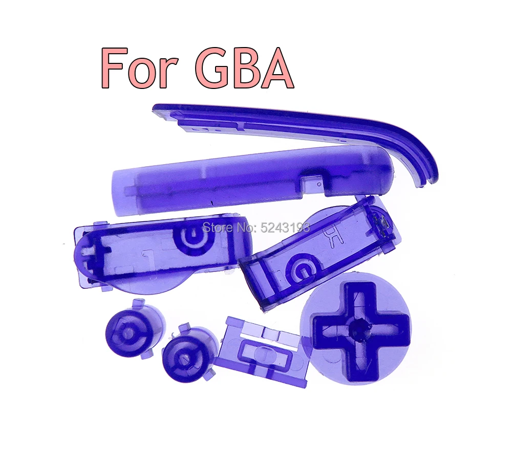 1 Набор для GBA многоцветных кнопочных кнопок L R A B Gameboy Advance Buttons Frame D Pads Power ON OFF