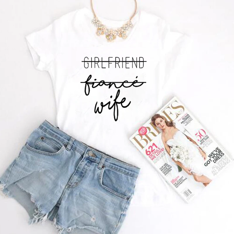 Футболка для подруги жениха жены женские Забавные футболки с графикой футболка