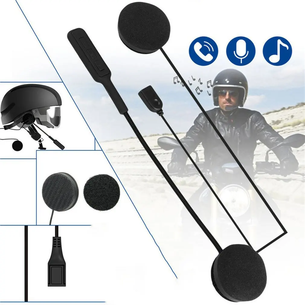

Беспроводная гарнитура MH01 для мотоциклетного шлема, навигация для езды, прослушивание музыки, беспроводная гарнитура для шлема, портативна...