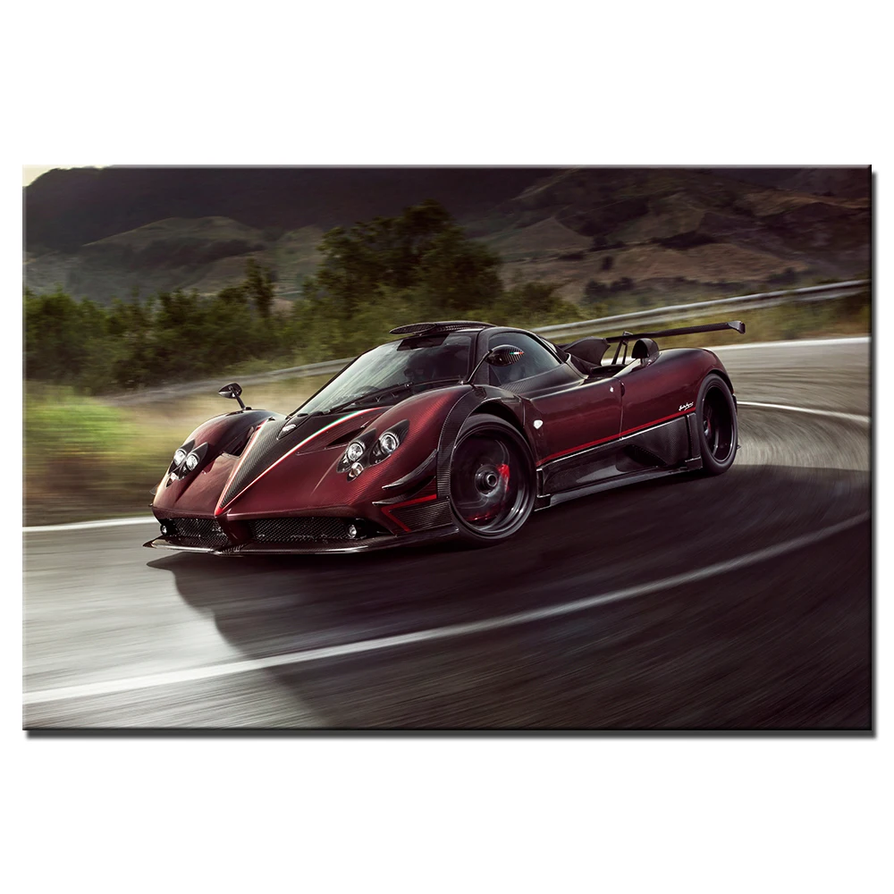 Плакат Pagani Zonda украшение для дома на заказ модная холщовая ткань настенные