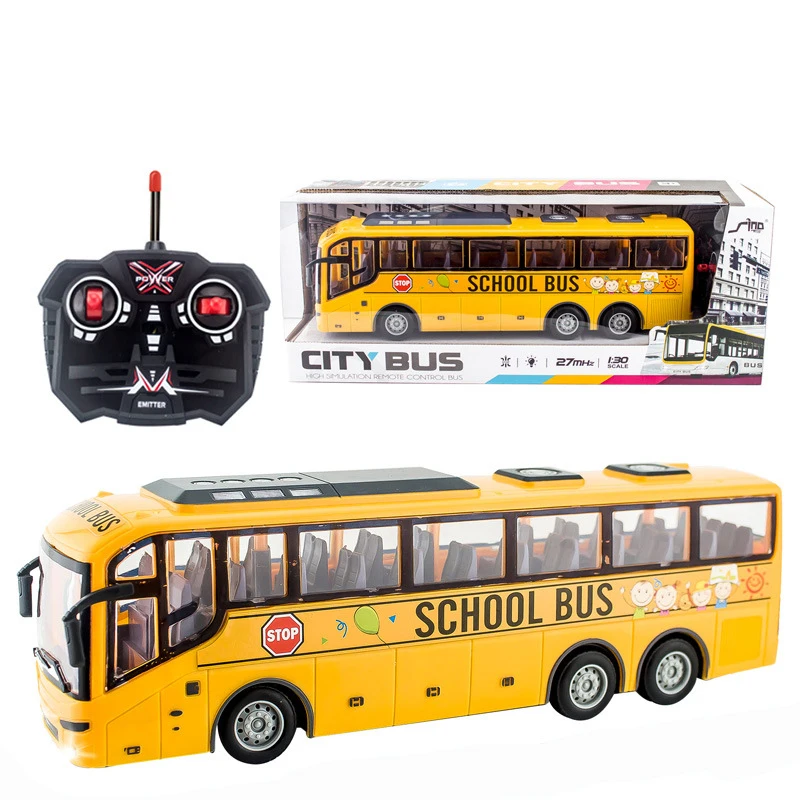 4CH Electric Wireless Remote Control Bus With Light Simulation School Tour Model Toy | Игрушки и хобби