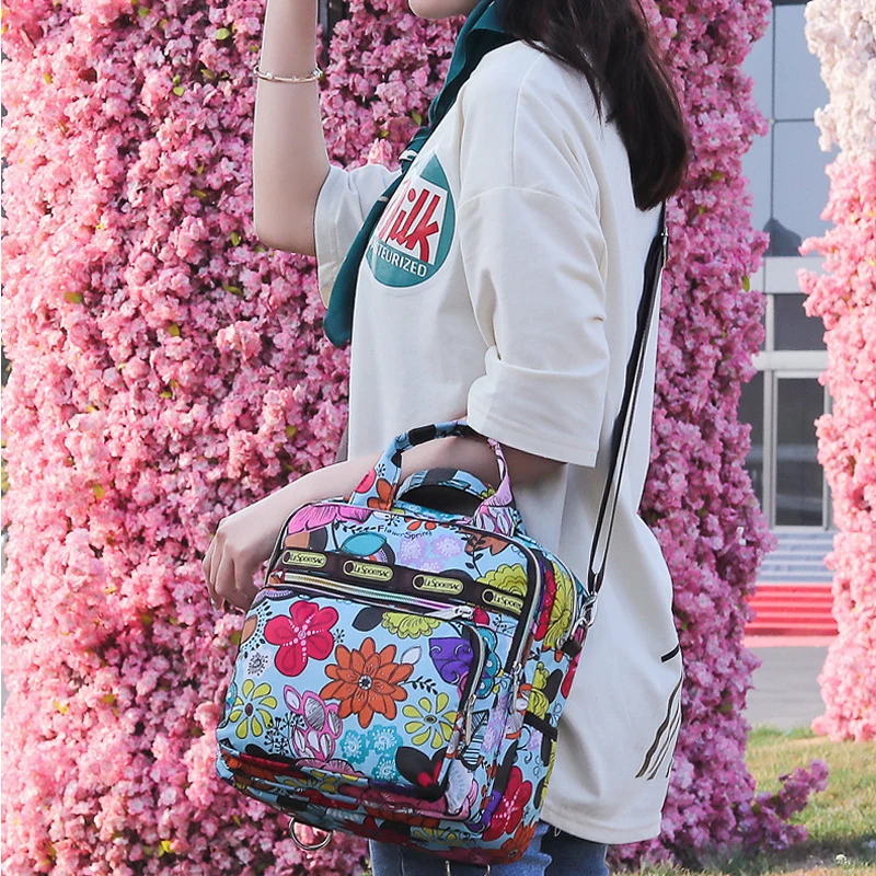 

2021 new fashion backpack female tide partner one-shoulder mommy bag ethnic casual messenger backpack