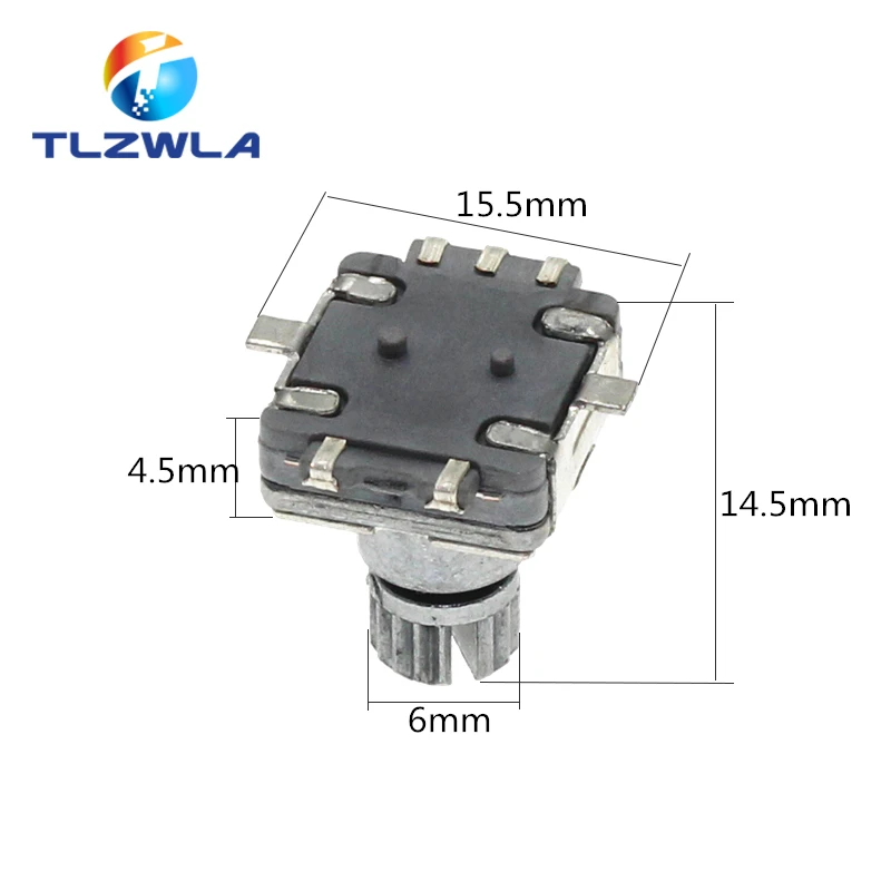 Переключатель поворотного энкодера EC11 5 шт. с нажимным переключателем