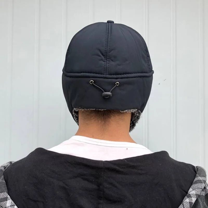 Новая зимняя шапка Для мужчин на открытом воздухе супер теплый мех кролика