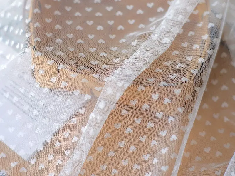 Сетчатая ткань в форме сердца платье лошади детская одежда сделай сам пышная