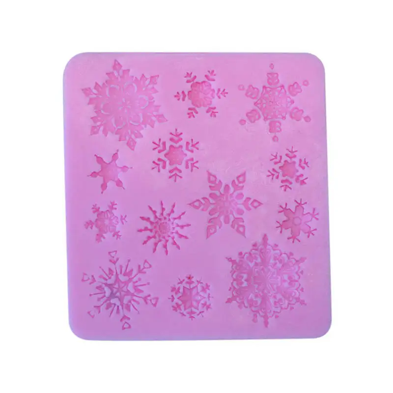 

Snowflake Silicone Mold Candy Mould Decorating Fondant Chocolate Cake Soap Home DIY