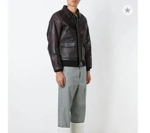 Бесплатная доставка. Совершенно новая куртка. Мужская классическая A 2 кожаная