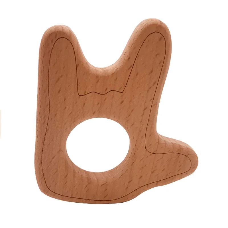 Деревянные игрушки-прорезыватели из натурального дерева для младенцев