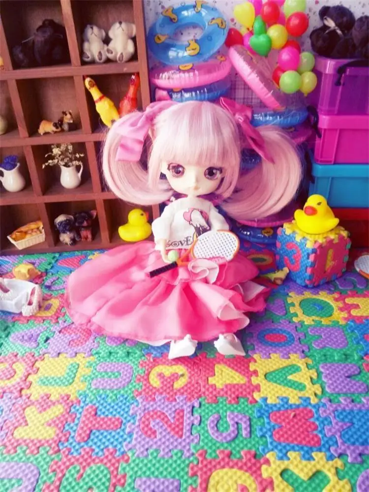 Милый пузырьковый мини-пол с буквами 20*15 см для blyth azone licca ob 1/6 1/8 1/12 bjd аксессуары