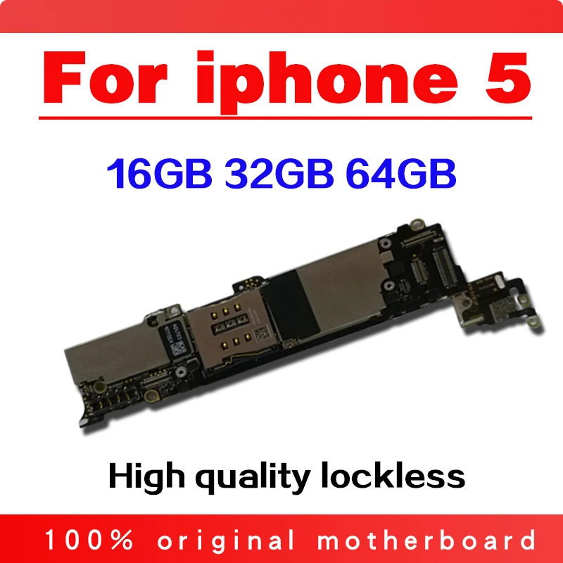Полный разблокирован для iphone 5 материнская плата,, в разобранном виде для iphone 5 5G материнская плата с IOS Системы 16 Гб/32 ГБ/64 ГБ