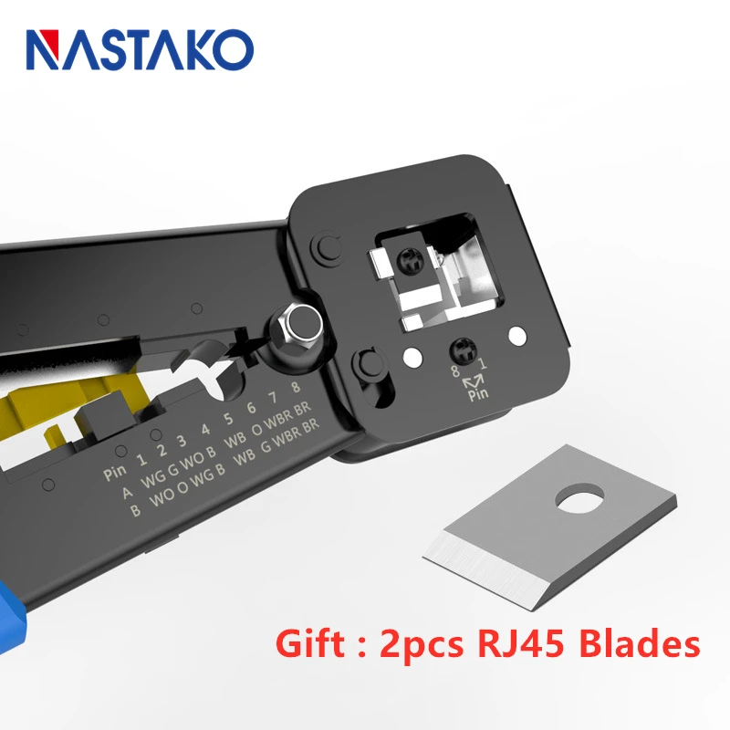 easy rj45 crimper RJ45 crimping tool hand network tool kit for cat6 cat5 cat5e rj45 rj11 connector 8P 6P lan Cable Wires pliers