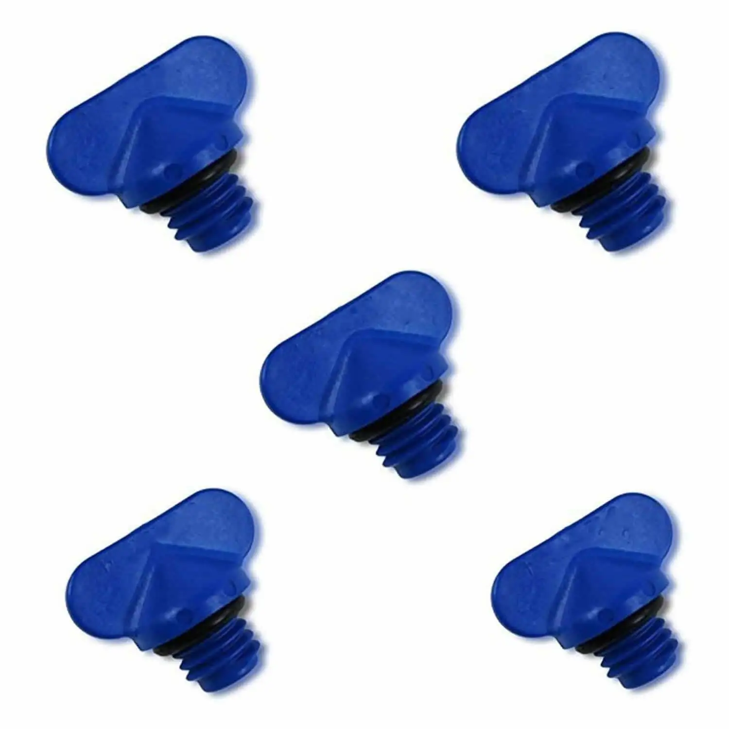 5 PCS Blue Exhaust Manifold Water Drain Plug Kit Replaces 22-806608A1, 22-806608A02, 22-8M0119211