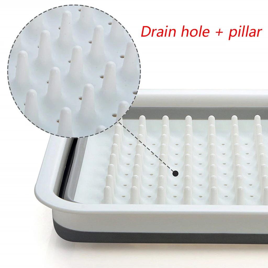 Кухонное складное блюдо тарелка подставка для хранения посуды Портативная