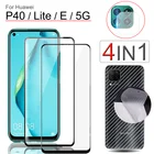 24 шт стекло на Huawei P40 Lite стекло, защитная пленка для экрана P 40 Lite P40Lite 5G стекло, камера пленка и задняя карбоновая пленка для Huawei P40-Lite-E стекло хуавей р40 лайт