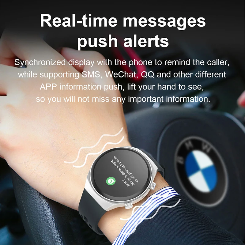 Мужские Водонепроницаемые Смарт-часы с пульсометром и поддержкой Bluetooth | Умные