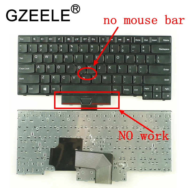 

GZEELE New US Keyboard For IBM for Lenovo for ThinkPad Edge E430 E435 E330 E430C E430S E445 E335 S430 T430U English keyboard US