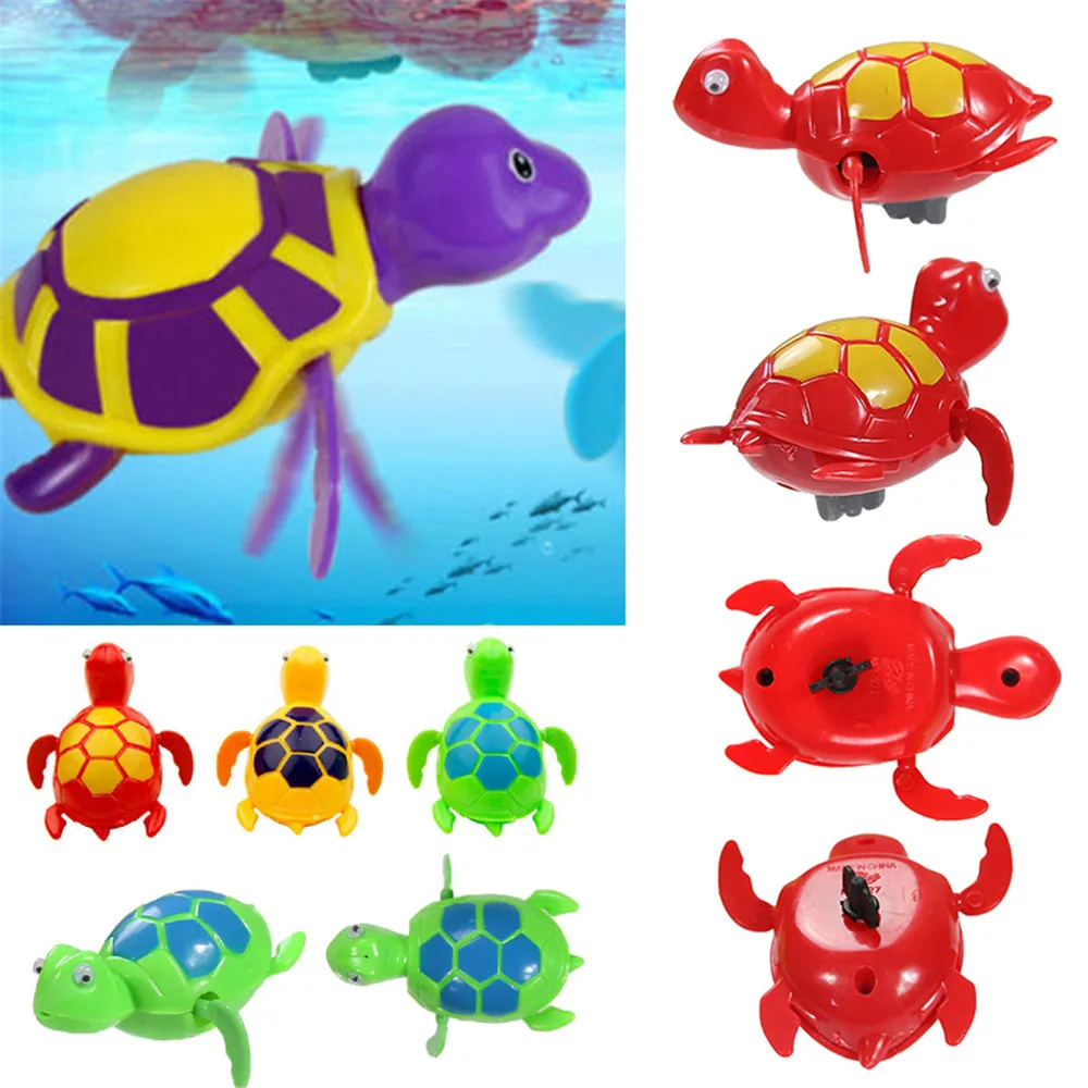 

Funny Kids Toys New Bath Toys For Children Funny Toys Swimming Chain Turtle Crocodile Baby Bath Toys Newborn Gift Water Toys