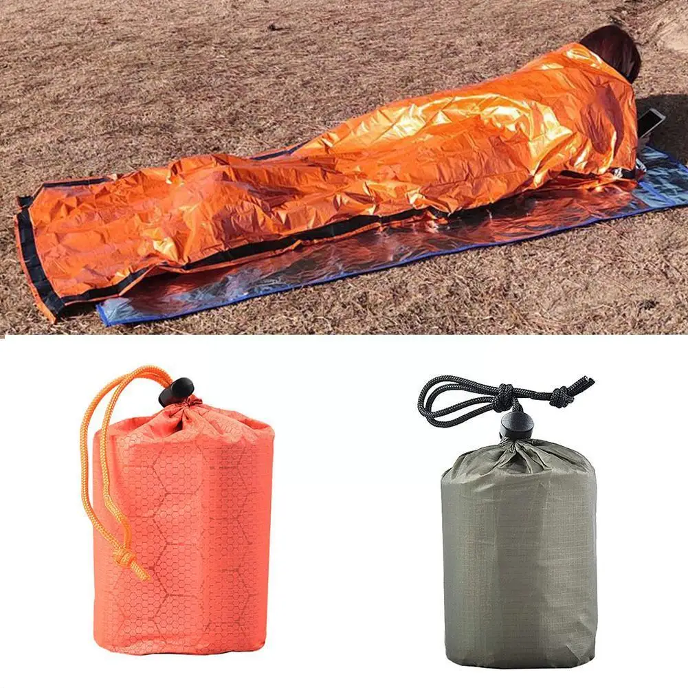 Аварийный спальный мешок для кемпинга Bivy компактное одеяло из майлара выживания